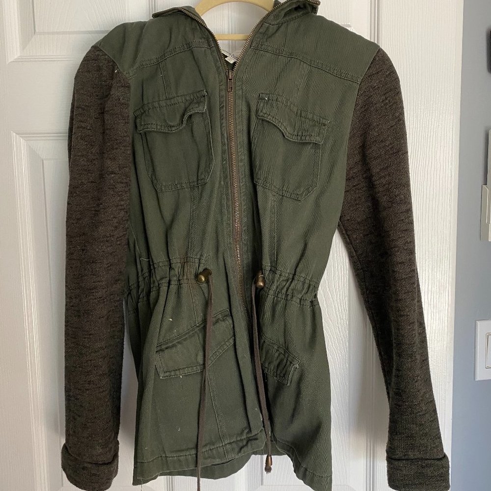 Charlotte Ruse Cinched Army Green Jacket